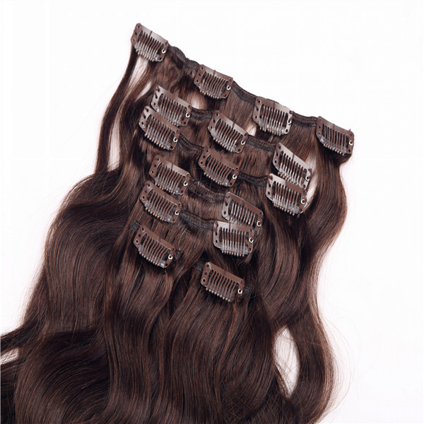 Wholesale remy top grade clip in human hair extensions uk WJ033